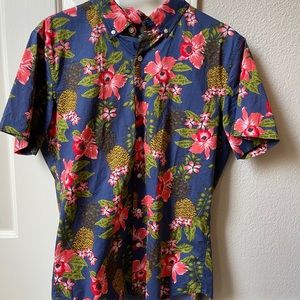 Bonobos casual Hawaiian button up polo